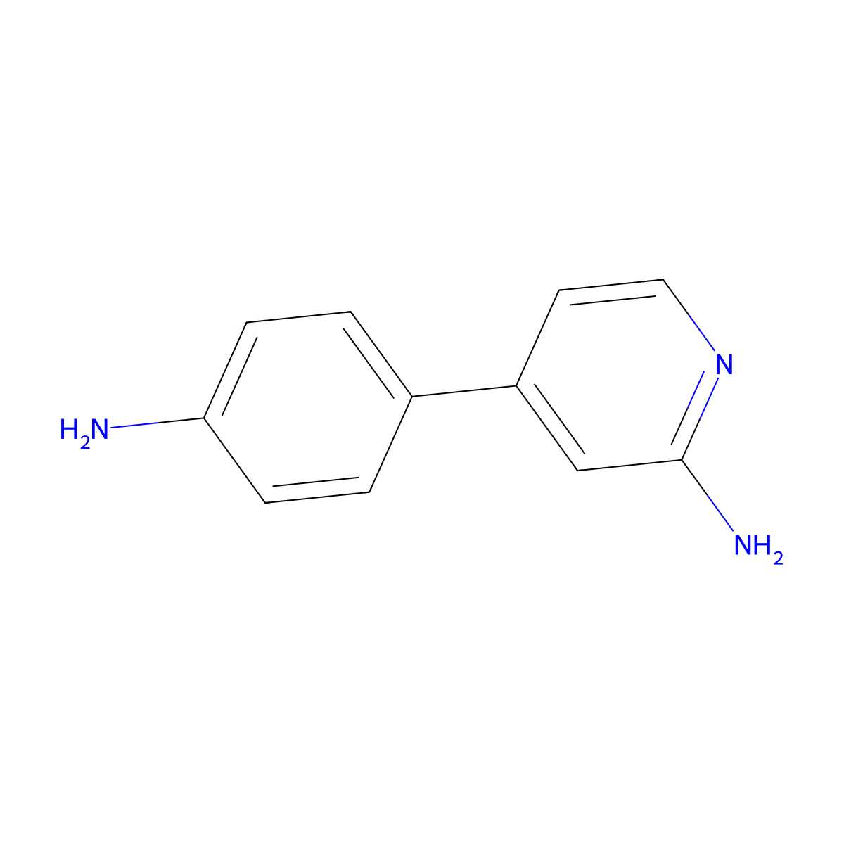 2-Amino-4-(4-aminophenyl)pyridine molecular structure, CAS 1504915-57-4