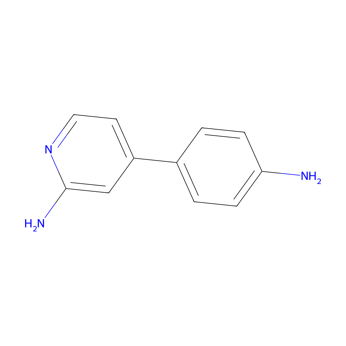 2-Amino-4-(4-aminophenyl)pyridine molecular structure, CAS 1504915-57-4