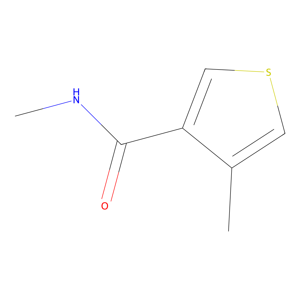 N,4-dimethylthiophene-3-carboxamide molecular structure, CAS 1504921-99-6