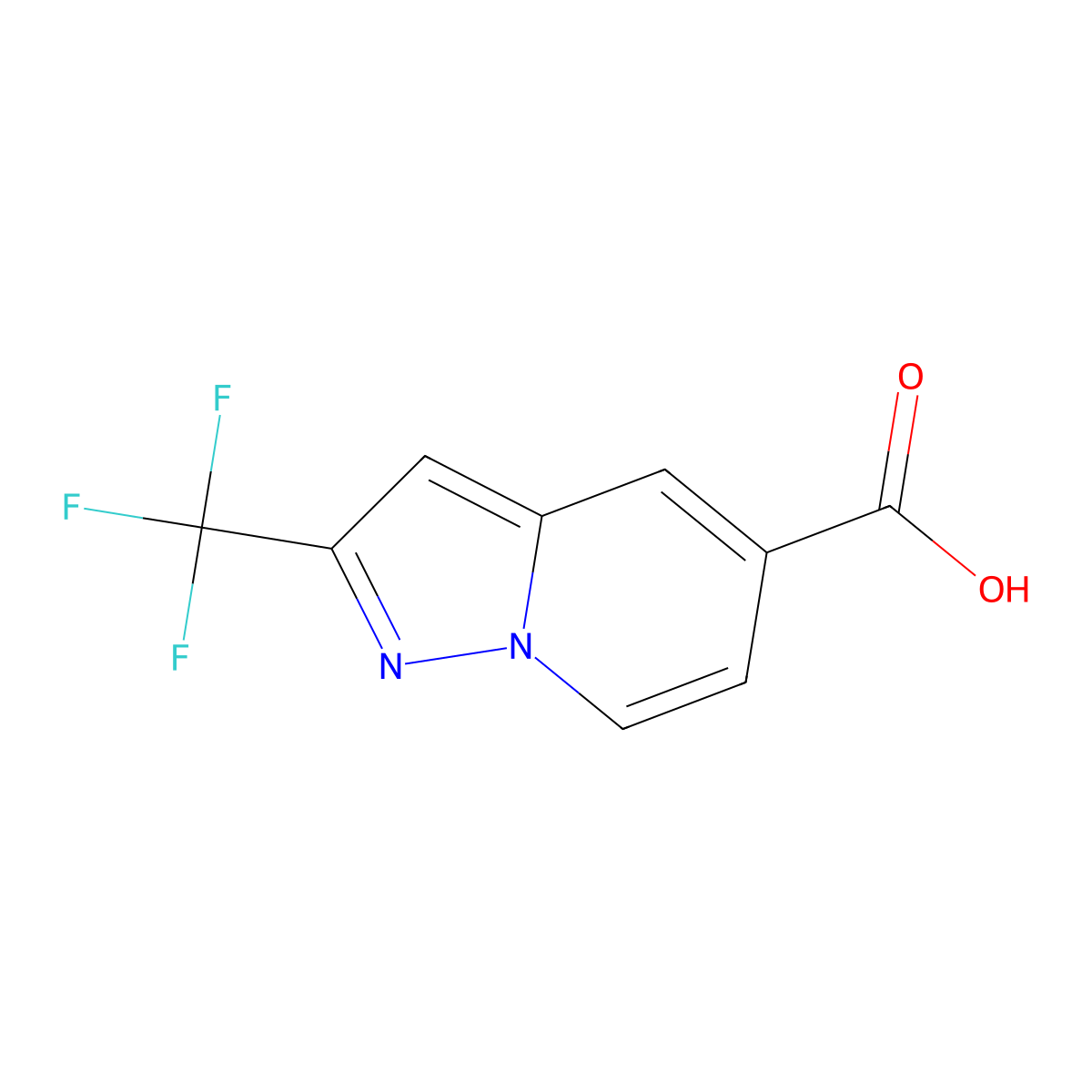 2-(Trifluoromethyl)pyrazolo[1,5-a]pyridine-5-carboxylic acid molecular structure, CAS 1504940-95-7