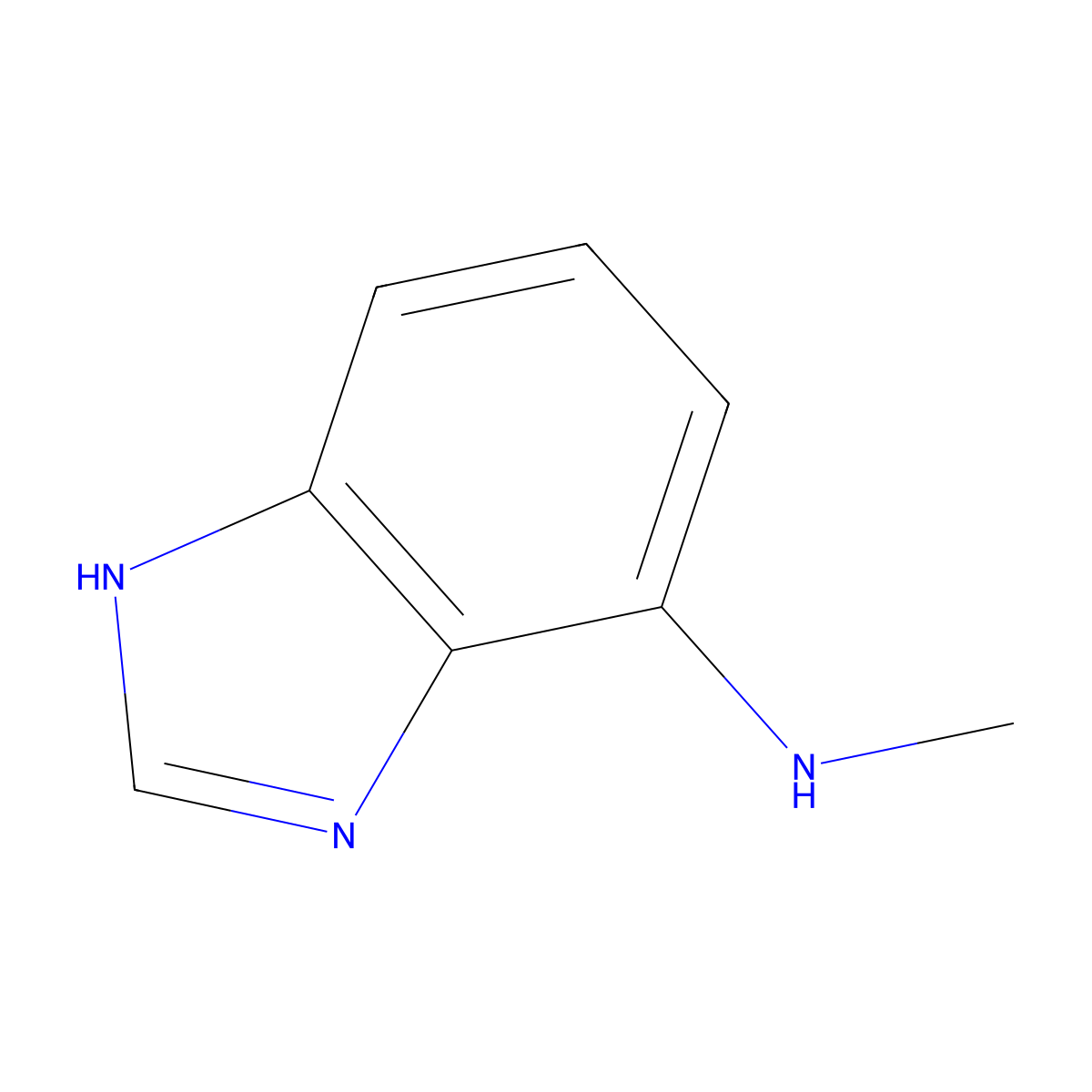 N-methyl-1H-1,3-benzodiazol-4-amine molecular structure, CAS 1504941-39-2