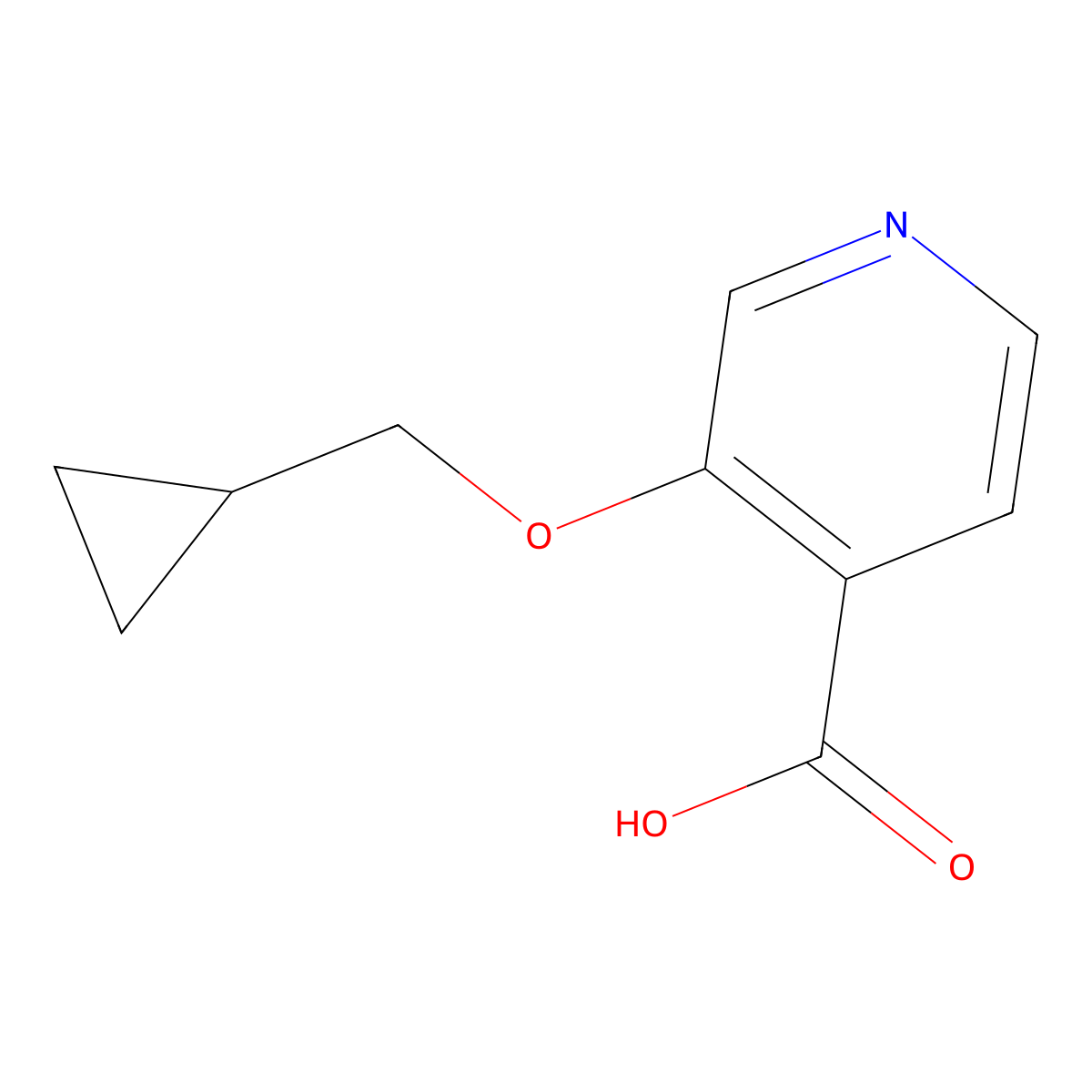 3-(Cyclopropylmethoxy)isonicotinic acid molecular structure, CAS 1504949-03-4