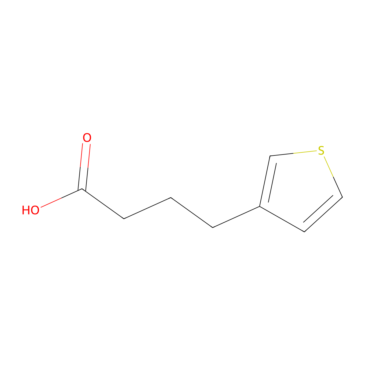 4-(Thiophen-3-yl)butanoic acid molecular structure, CAS 1505-47-1