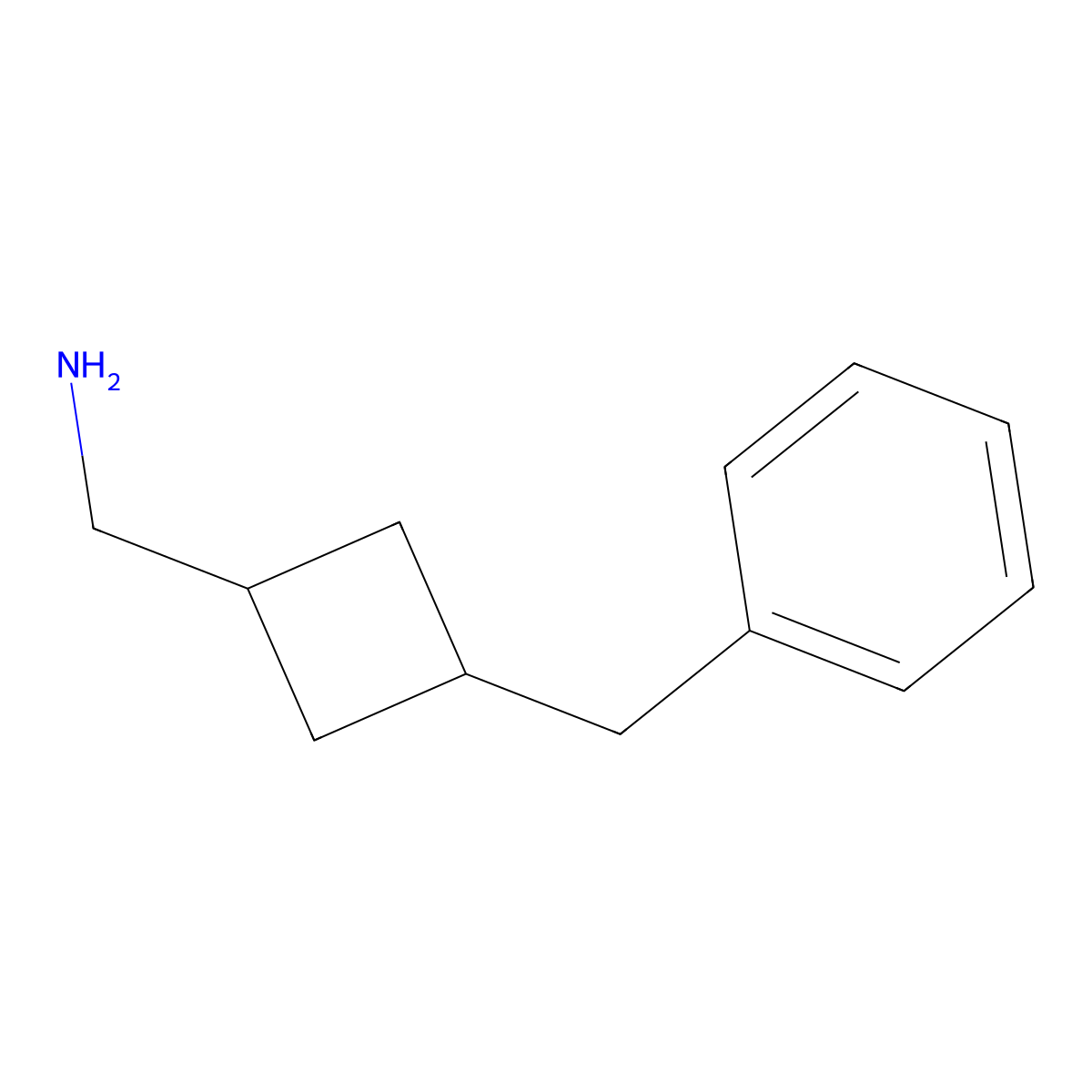 (3-Benzylcyclobutyl)methanamine molecular structure, CAS 1505023-71-1