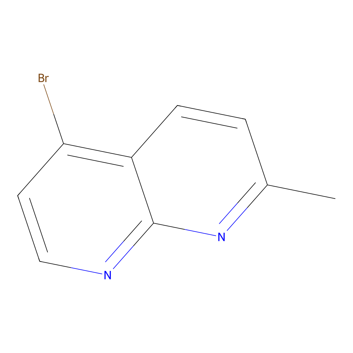 5-Bromo-2-methyl-1,8-naphthyridine molecular structure, CAS 1505030-48-7