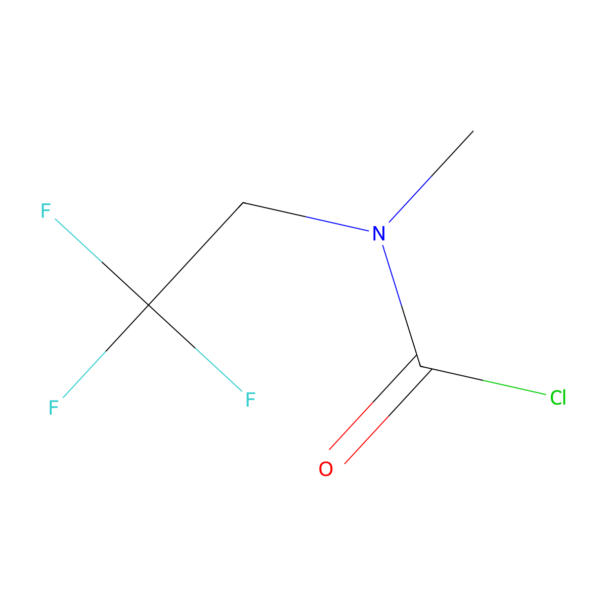 N-methyl-N-(2,2,2-trifluoroethyl)carbamoyl chloride molecular structure, CAS 1505056-54-1