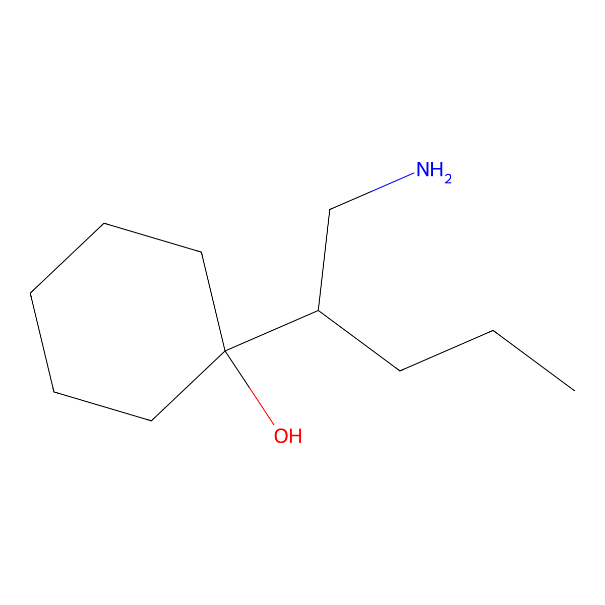1-(1-Aminopentan-2-yl)cyclohexan-1-ol molecular structure, CAS 1505143-96-3
