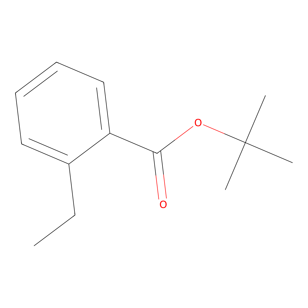 Tert-butyl 2-ethylbenzoate molecular structure, CAS 1505179-06-5