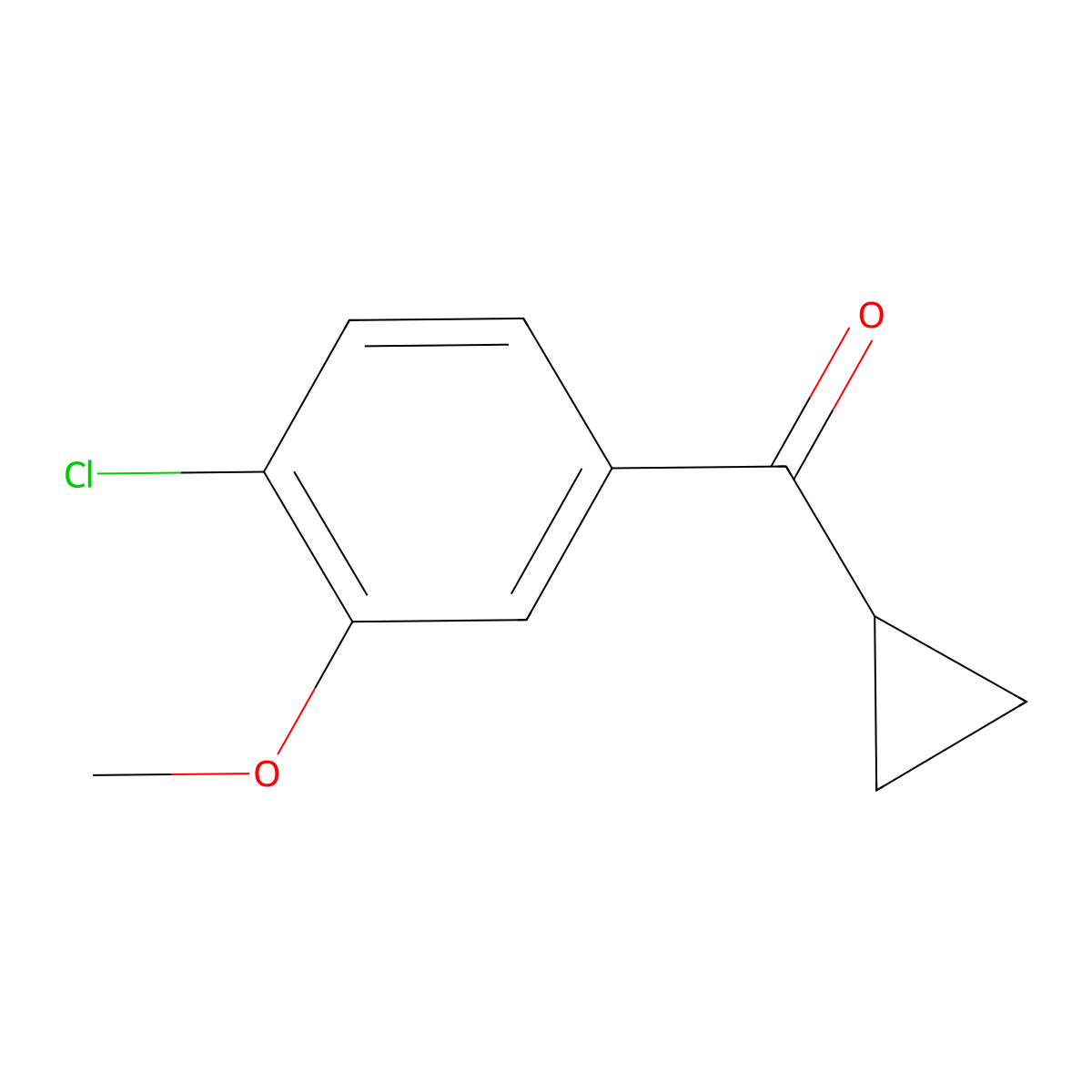 (4-Chloro-3-methoxyphenyl)cyclopropylmethanone molecular structure, CAS 1505189-57-0
