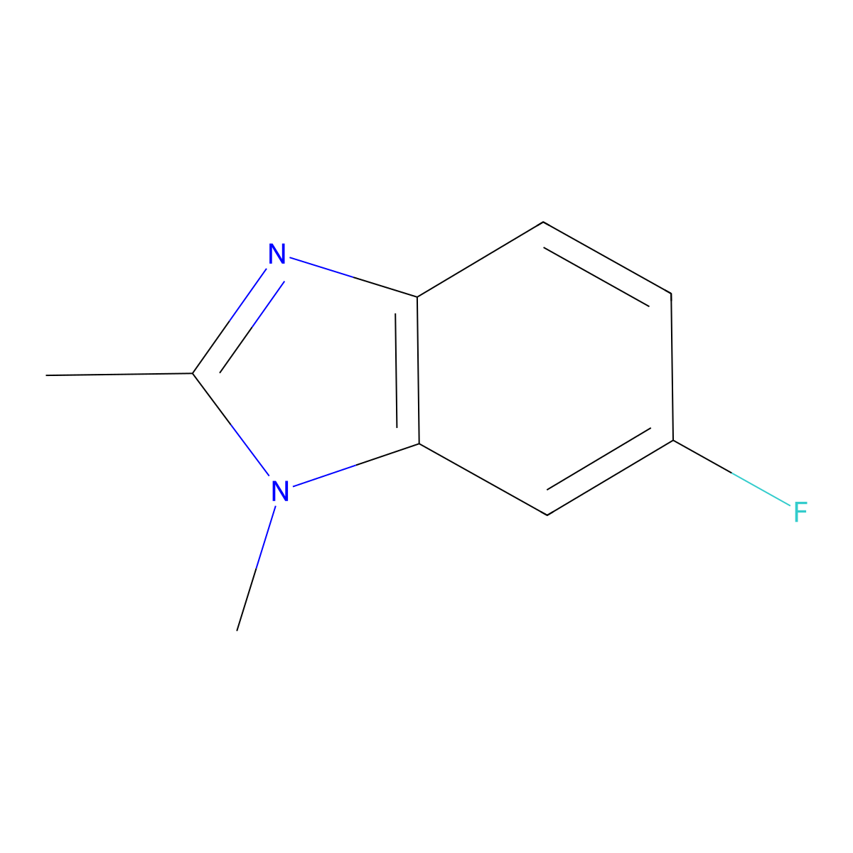 6-Fluoro-1,2-dimethyl-1H-benzo[d]imidazole molecular structure, CAS 1505202-44-7