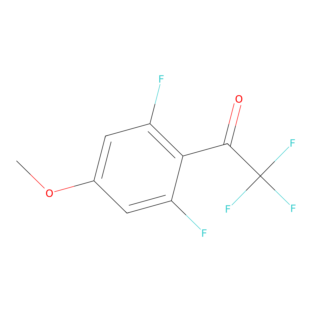 1-(2,6-Difluoro-4-methoxyphenyl)-2,2,2-trifluoroethanone molecular structure, CAS 1505207-82-8