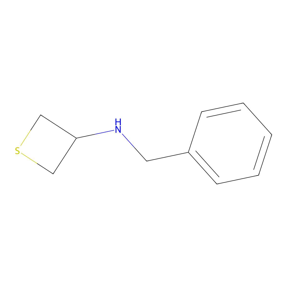 N-Benzylthietan-3-amine molecular structure, CAS 1505221-08-8