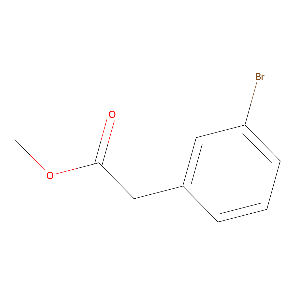 Methyl 2-(3-bromophenyl)acetate molecular structure, CAS 150529-73-0
