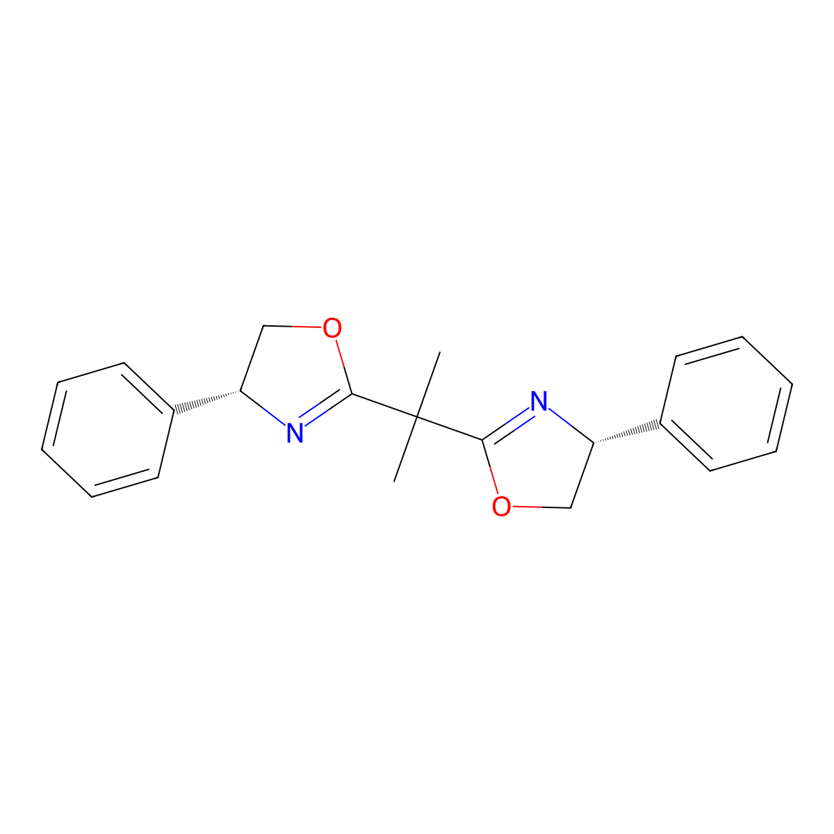 Ph-box, (R,R)- molecular structure, CAS 150529-93-4