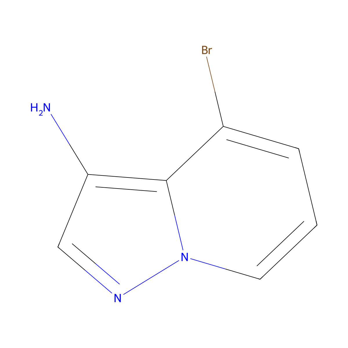 4-Bromopyrazolo[1,5-a]pyridin-3-amine molecular structure, CAS 1505337-09-6