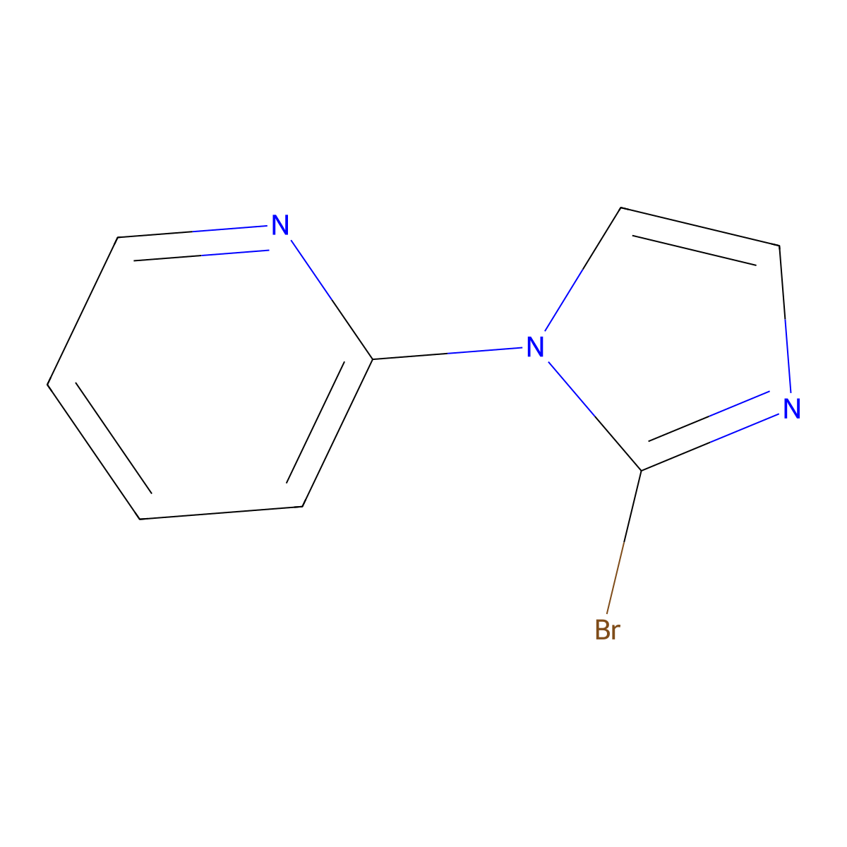 2-(2-Bromo-1h-imidazol-1-yl)pyridine molecular structure, CAS 1505359-38-5
