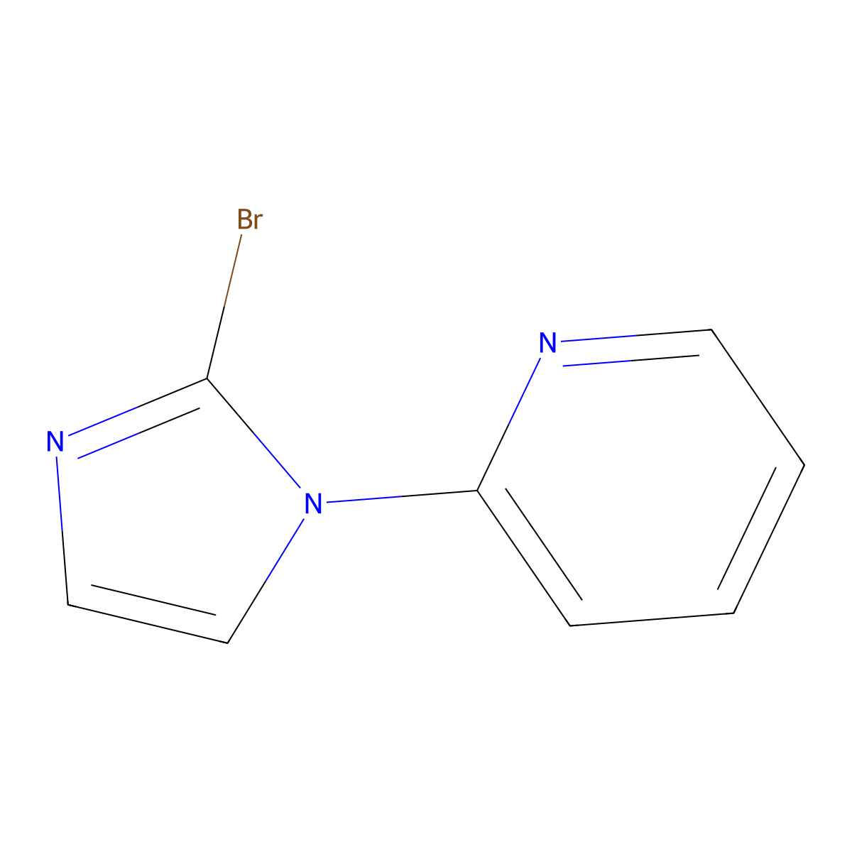 2-(2-Bromo-1h-imidazol-1-yl)pyridine molecular structure, CAS 1505359-38-5