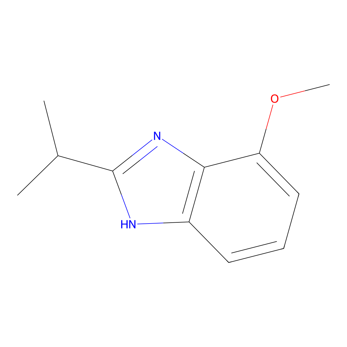 4-Methoxy-2-(propan-2-YL)-1H-1,3-benzodiazole molecular structure, CAS 1505363-76-7