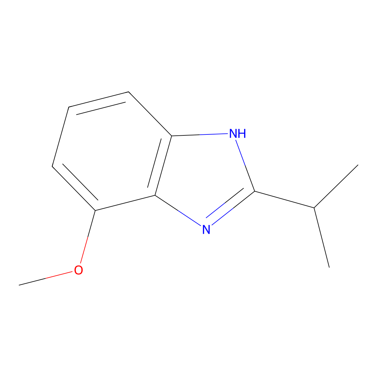 4-Methoxy-2-(propan-2-YL)-1H-1,3-benzodiazole molecular structure, CAS 1505363-76-7