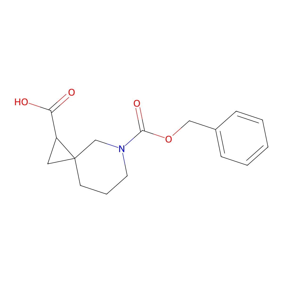 5-[(Benzyloxy)carbonyl]-5-azaspiro[2.5]octane-1-carboxylic acid molecular structure, CAS 150543-52-5