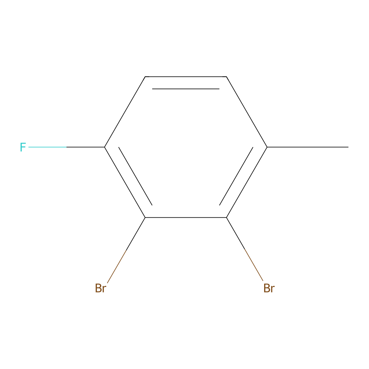 2,3-Dibromo-1-fluoro-4-methylbenzene molecular structure, CAS 1505434-73-0