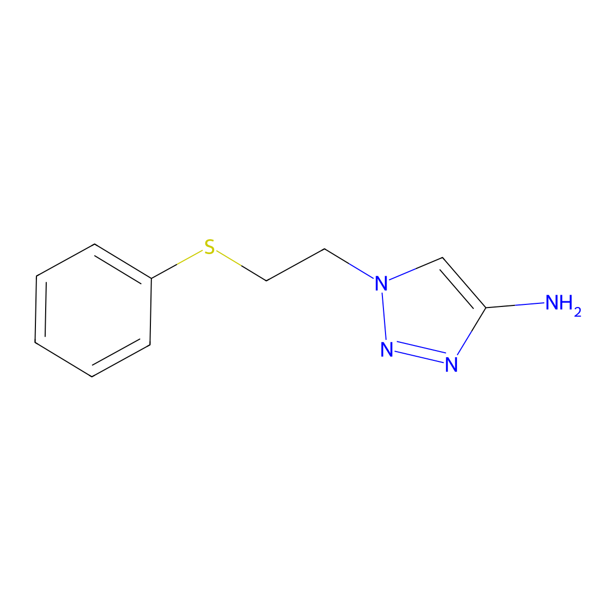1-(2-(Phenylthio)ethyl)-1h-1,2,3-triazol-4-amine molecular structure, CAS 1505443-24-2