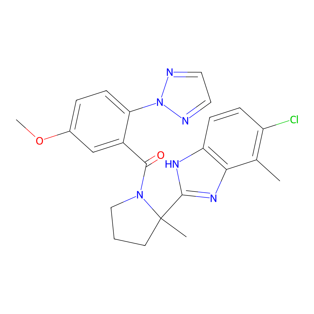 Daridorexant molecular structure, CAS 1505484-82-1