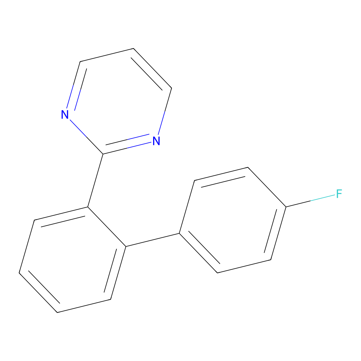 2-(4'-Fluoro-[1,1'-biphenyl]-2-yl)pyrimidine molecular structure, CAS 1505492-27-2