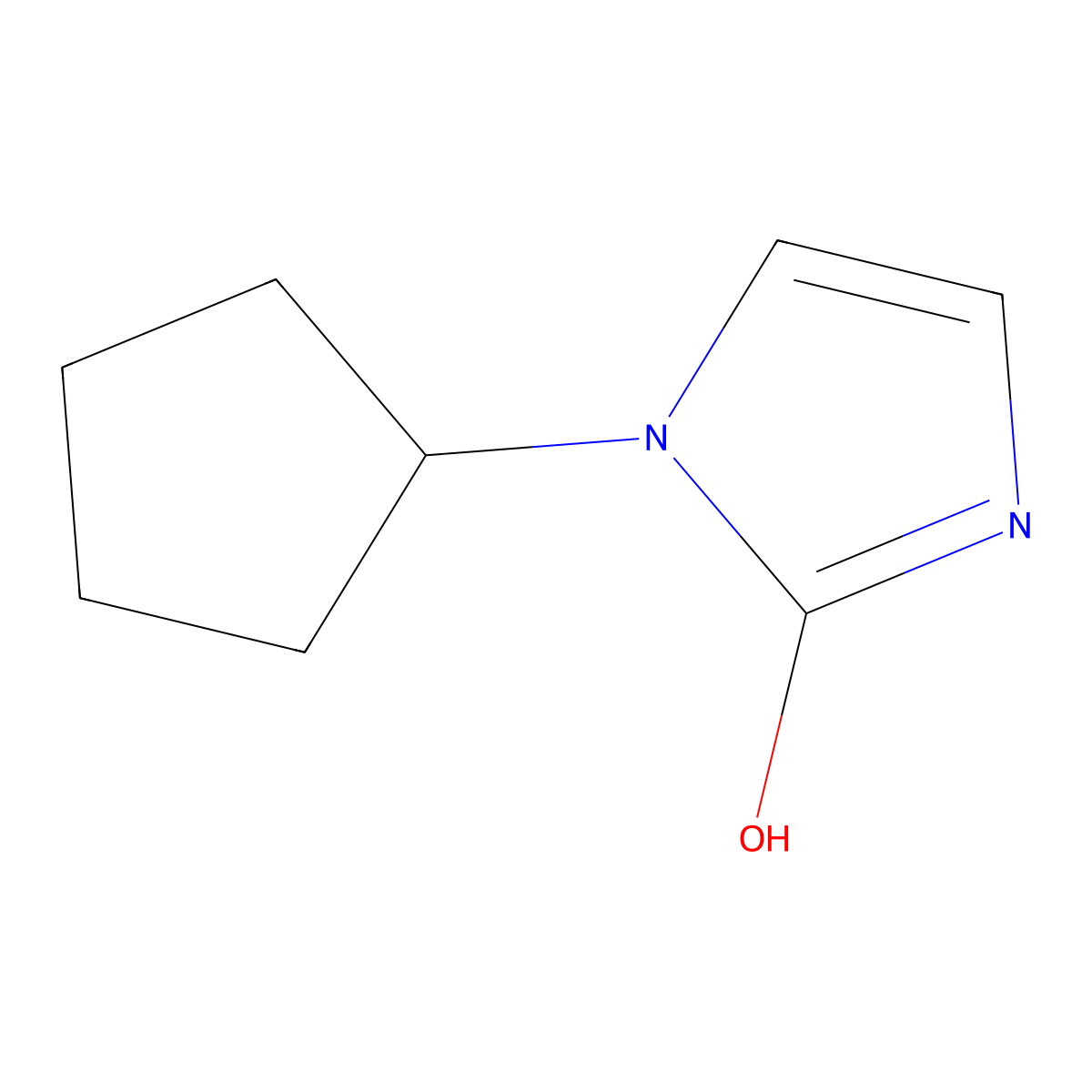 1-cyclopentyl-1,3-dihydro-2H-imidazol-2-one molecular structure, CAS 1505495-60-2