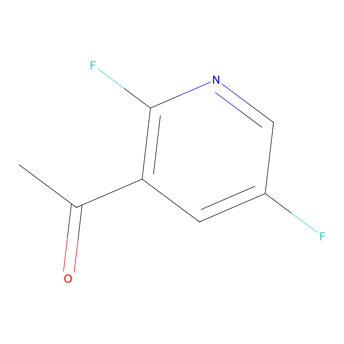 1-(2,5-Difluoropyridin-3-yl)ethanone molecular structure, CAS 1505516-30-2