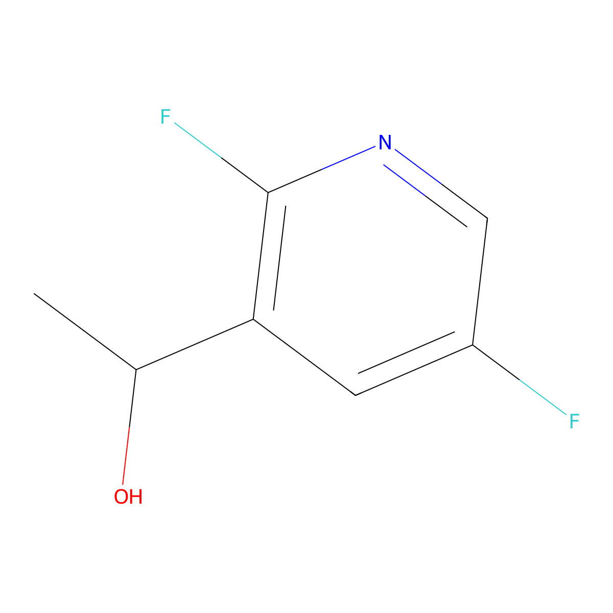 1-(2,5-Difluoropyridin-3-yl)ethanol molecular structure, CAS 1505516-31-3