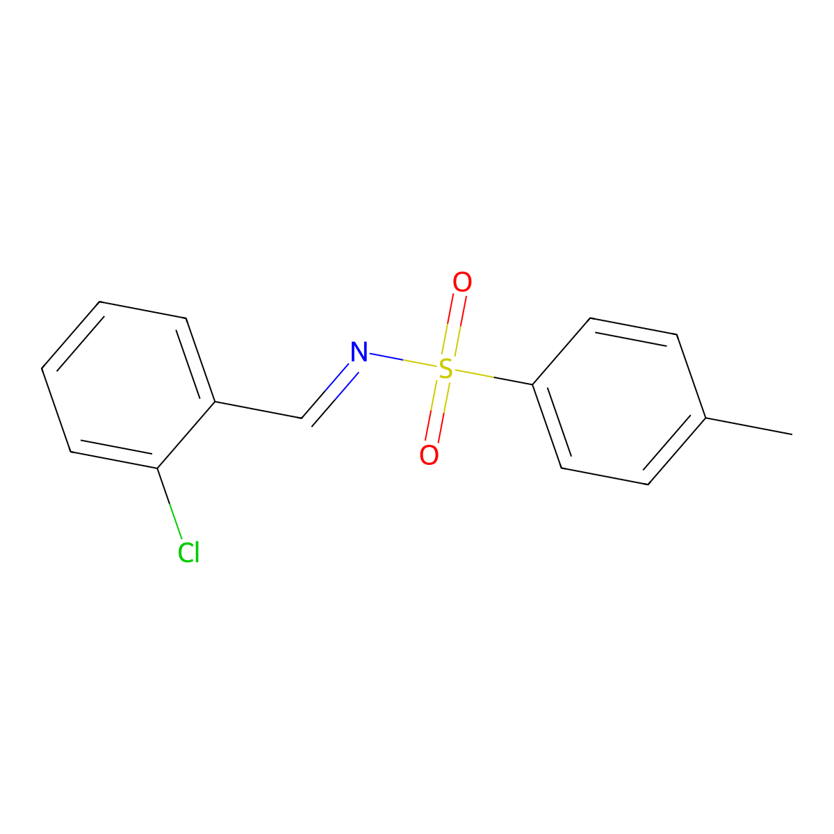 N-[(2-Chlorophenyl)methylidene]-4-methylbenzene-1-sulfonamide molecular structure, CAS 150552-84-4