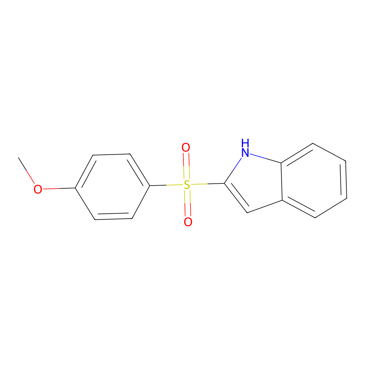 2-((4-Methoxyphenyl)sulfonyl)-1H-indole molecular structure, CAS 1505521-29-8