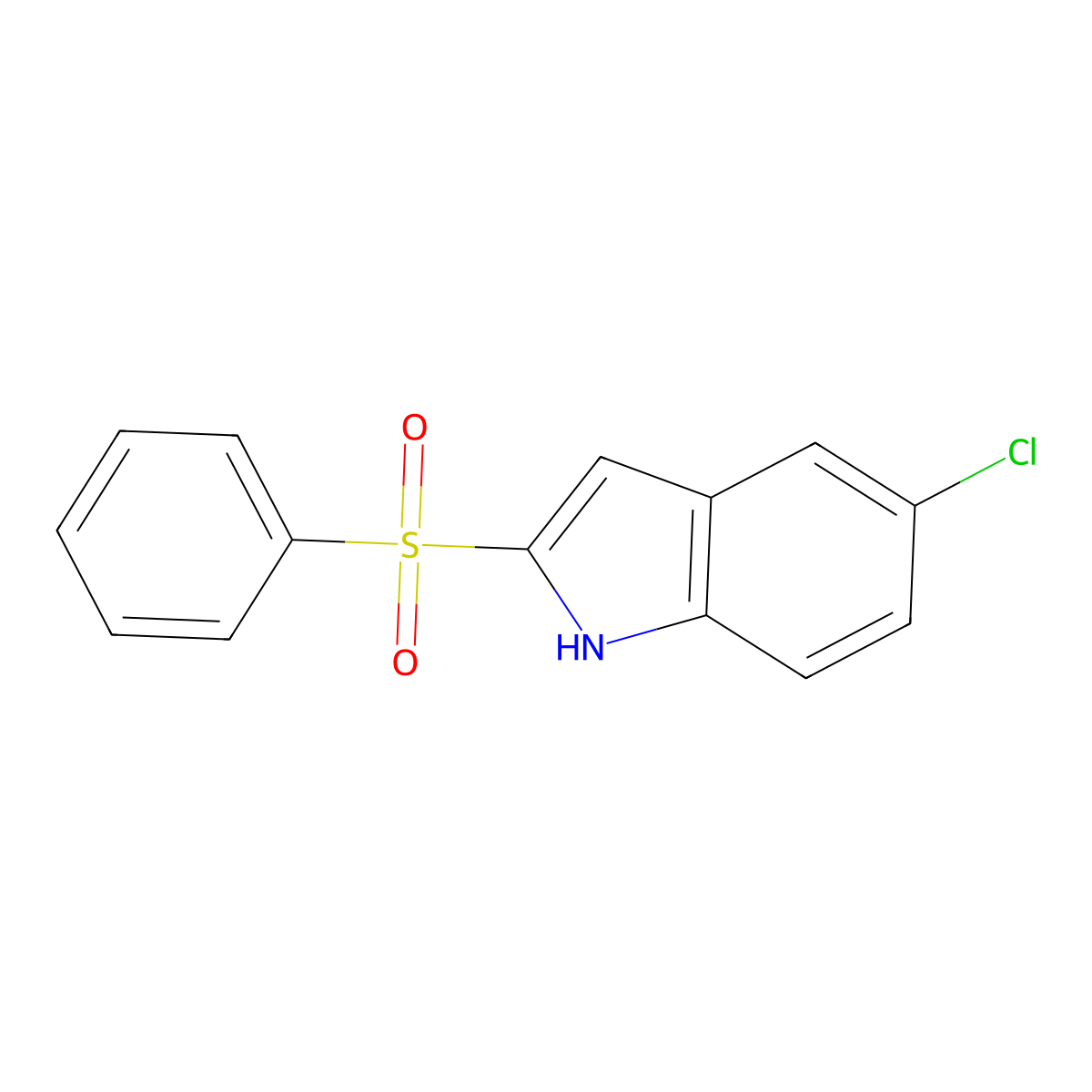 5-Chloro-2-(phenylsulfonyl)-1H-indole molecular structure, CAS 1505521-51-6