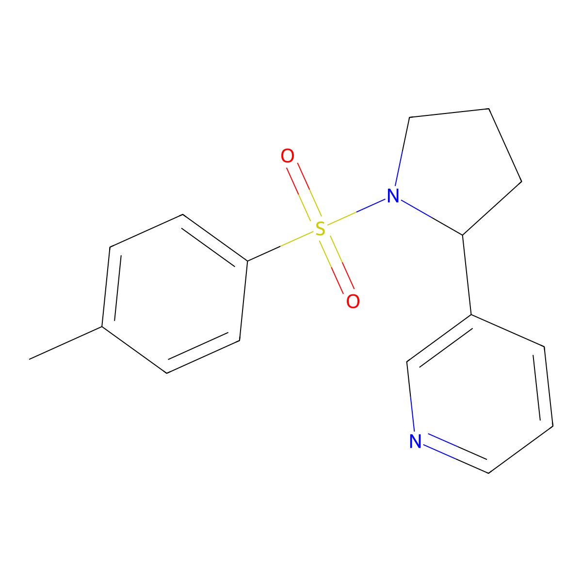 3-(1-Tosylpyrrolidin-2-yl)pyridine molecular structure, CAS 150553-16-5