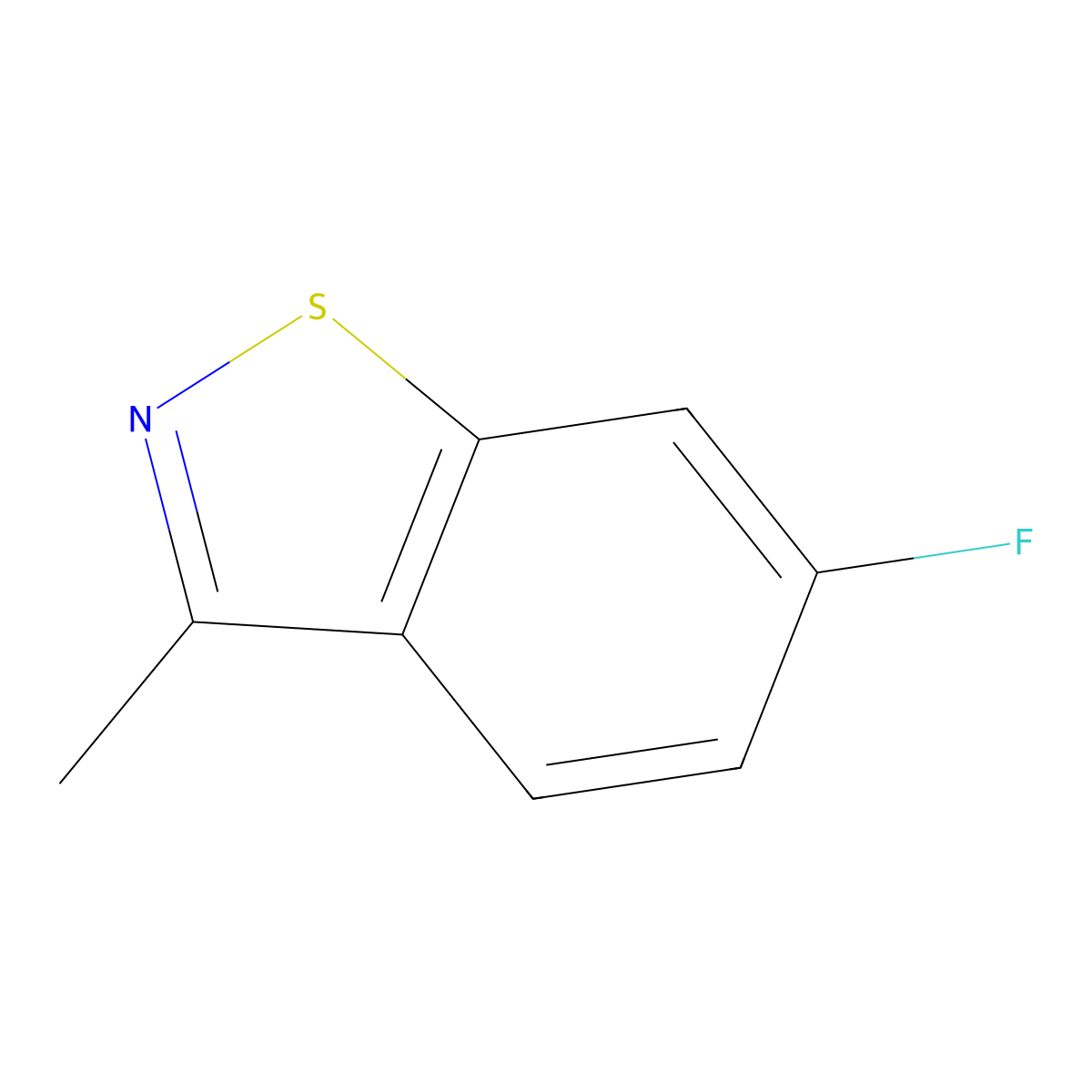 6-Fluoro-3-methylbenzo[d]isothiazole molecular structure, CAS 150555-93-4
