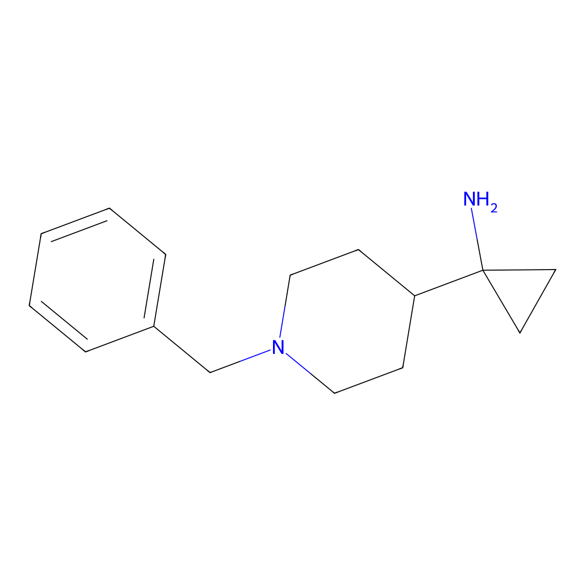 1-(1-Benzylpiperidin-4-YL)cyclopropan-1-amine molecular structure, CAS 1505609-69-7