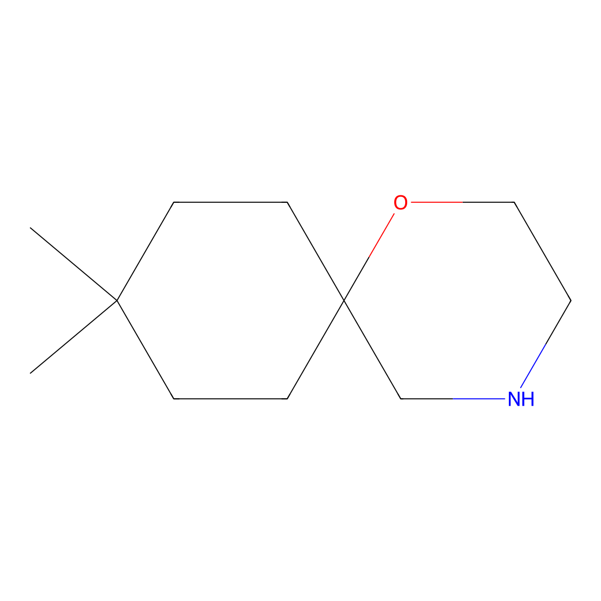 9,9-Dimethyl-1-oxa-4-azaspiro[5.5]undecane molecular structure, CAS 1505616-82-9