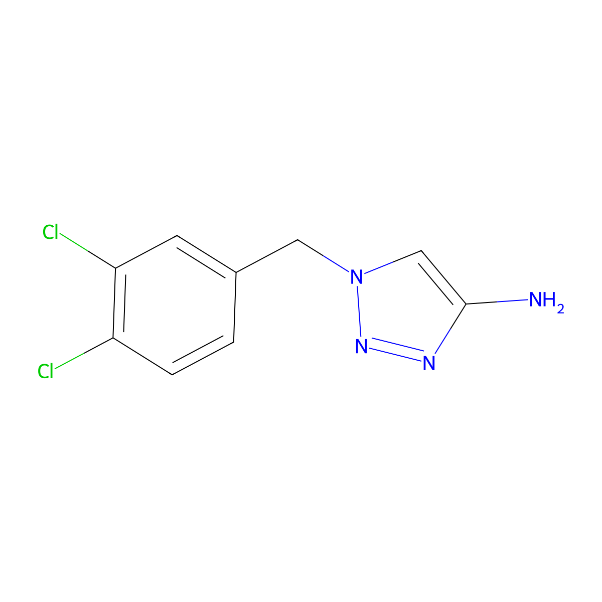 1-(3,4-Dichlorobenzyl)-1h-1,2,3-triazol-4-amine molecular structure, CAS 1505672-98-9