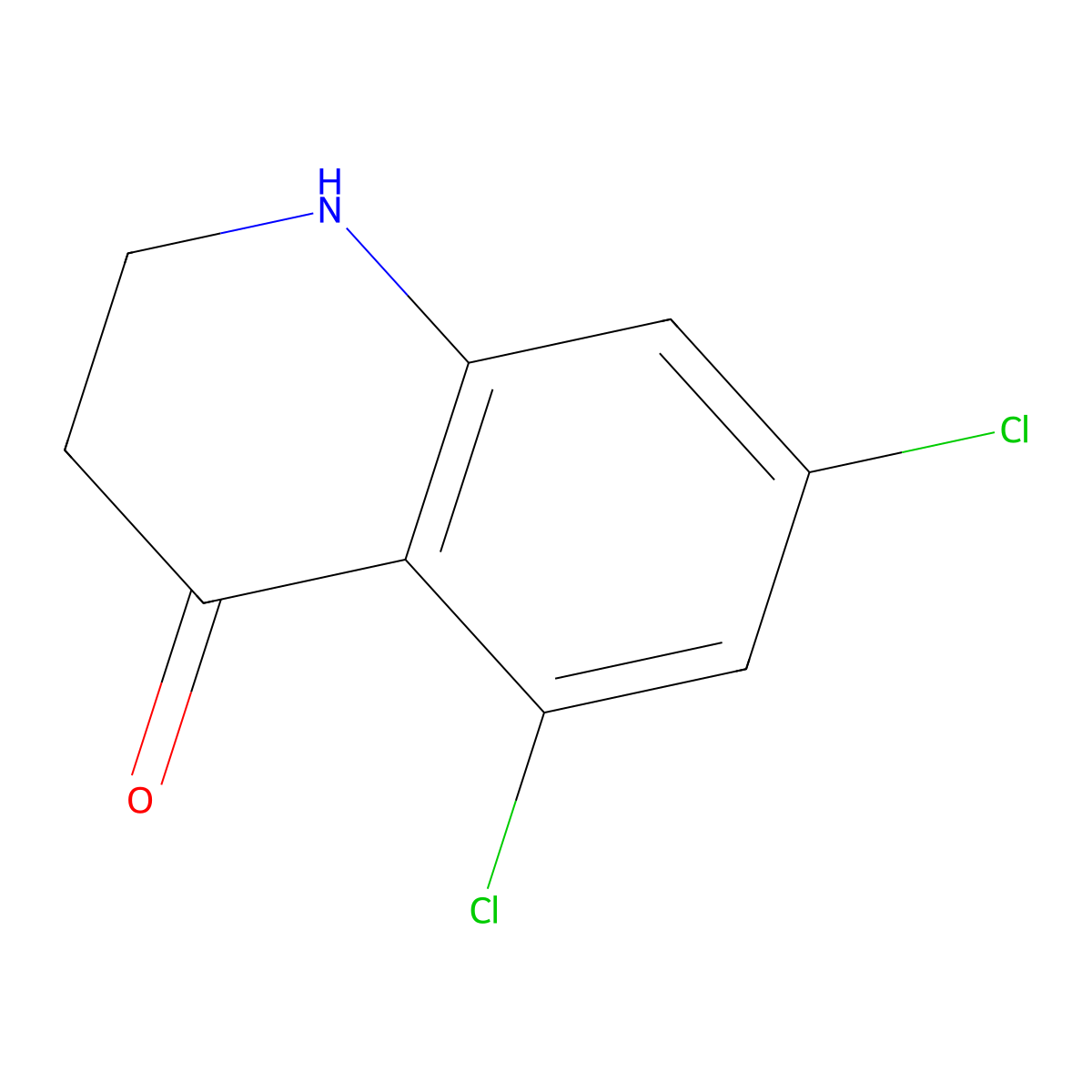 4(1H)-Quinolinone, 5,7-dichloro-2,3-dihydro- molecular structure, CAS 150571-05-4