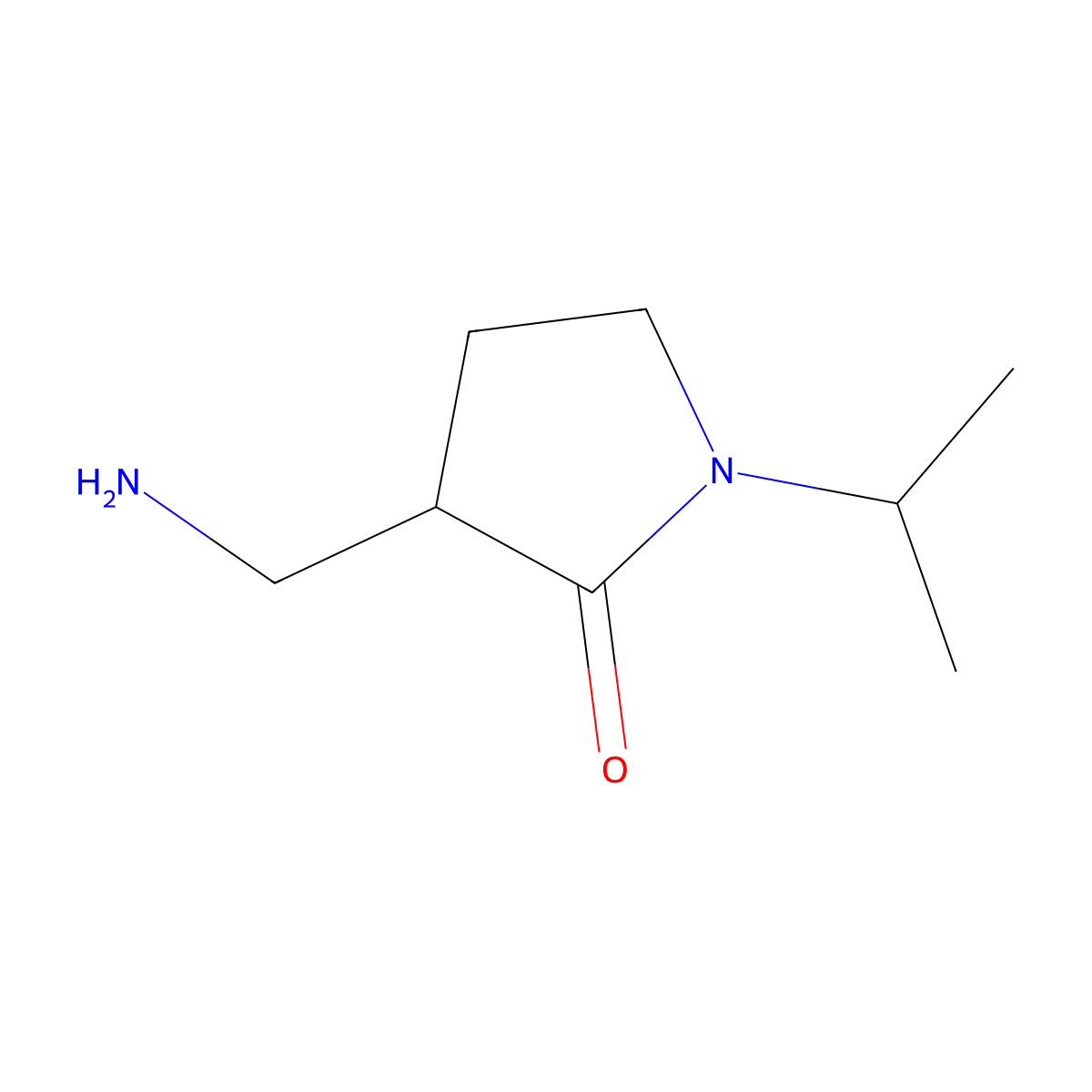 3-(Aminomethyl)-1-isopropylpyrrolidin-2-one molecular structure, CAS 1505738-62-4