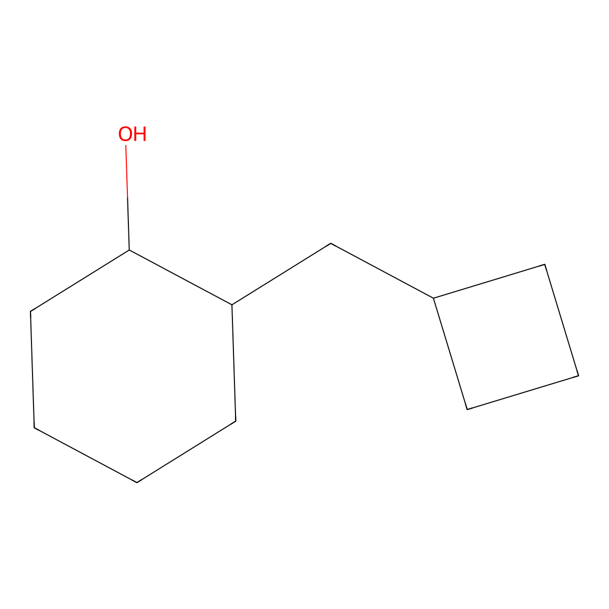 2-(Cyclobutylmethyl)cyclohexan-1-ol molecular structure, CAS 1505756-02-4
