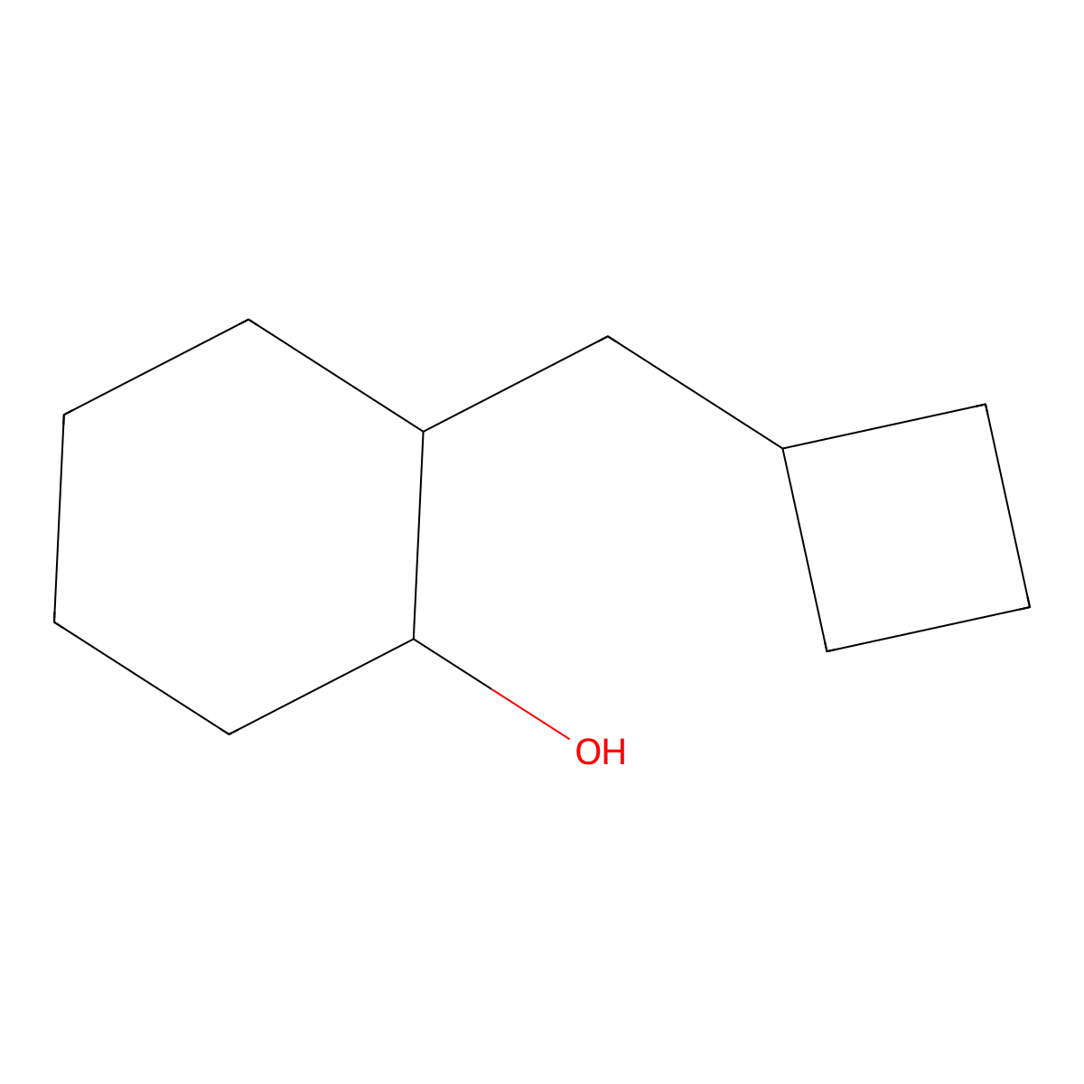 2-(Cyclobutylmethyl)cyclohexan-1-ol molecular structure, CAS 1505756-02-4