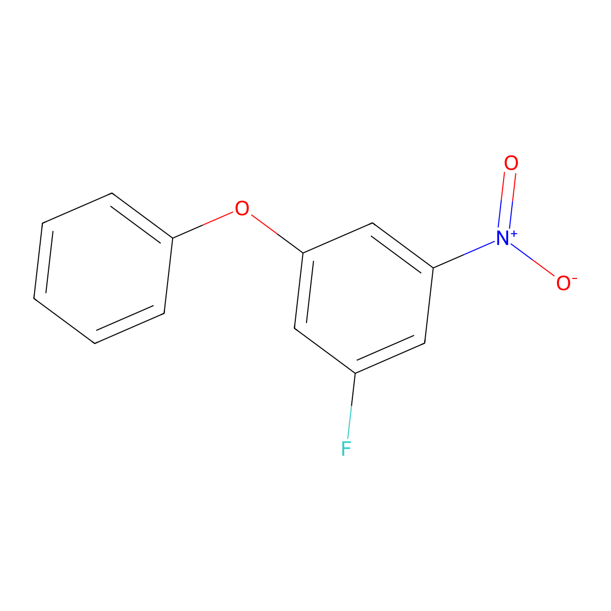 1-Fluoro-3-nitro-5-phenoxybenzene molecular structure, CAS 1505775-38-1