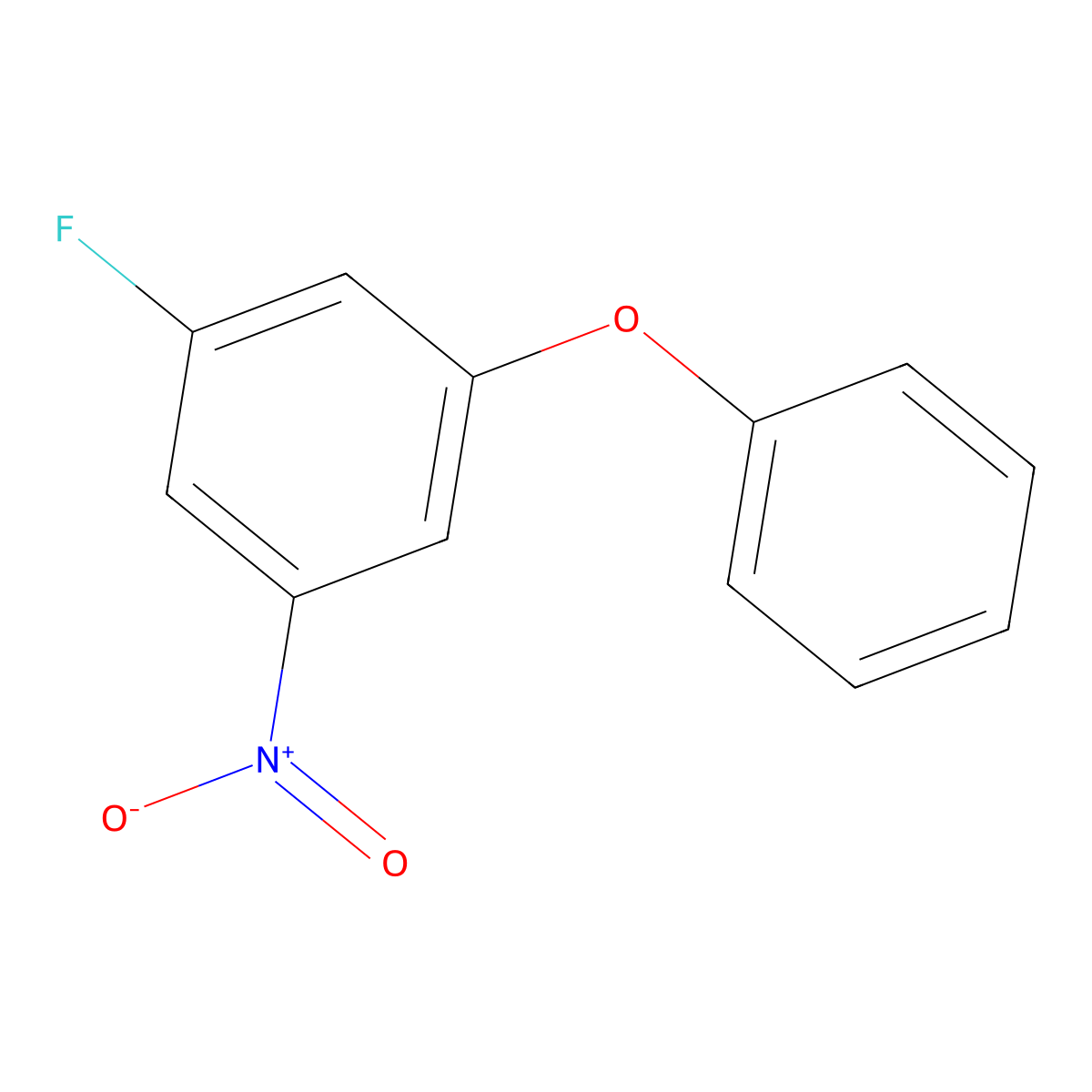 1-Fluoro-3-nitro-5-phenoxybenzene molecular structure, CAS 1505775-38-1