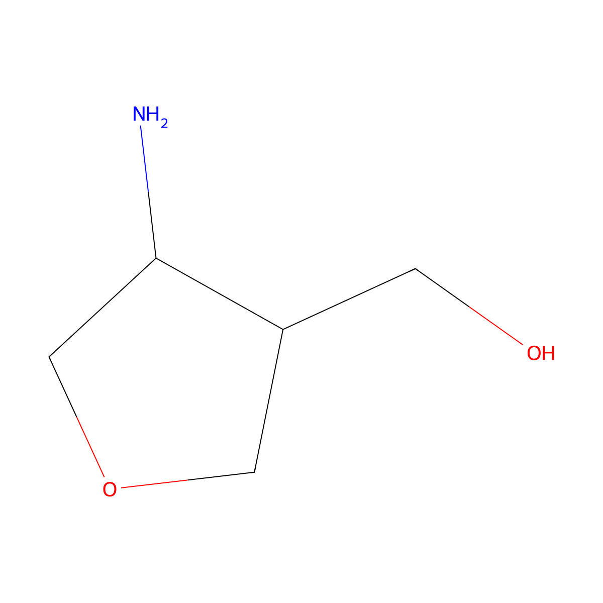 (4-Aminooxolan-3-yl)methanol molecular structure, CAS 1505822-24-1