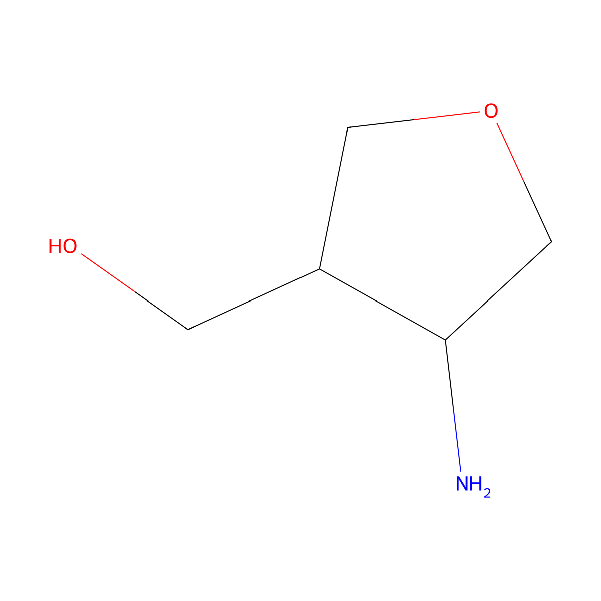 (4-Aminooxolan-3-yl)methanol molecular structure, CAS 1505822-24-1