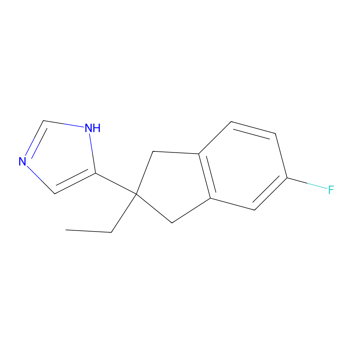 Fipamezole molecular structure, CAS 150586-58-6