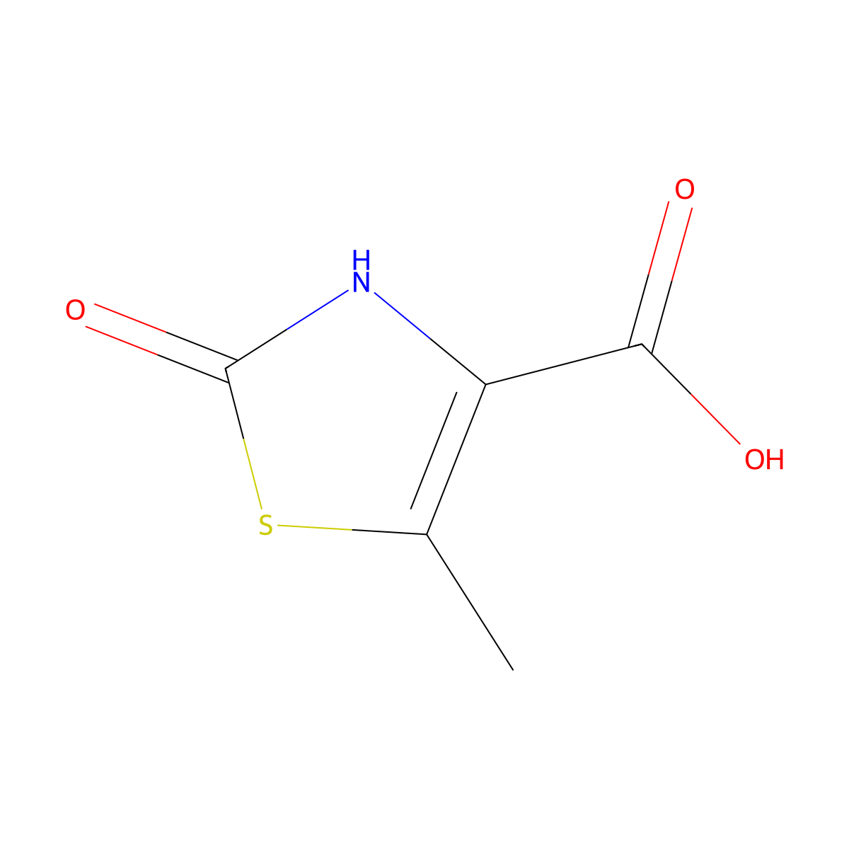 2-Hydroxy-5-methyl-1,3-thiazole-4-carboxylic acid molecular structure, CAS 1505865-51-9