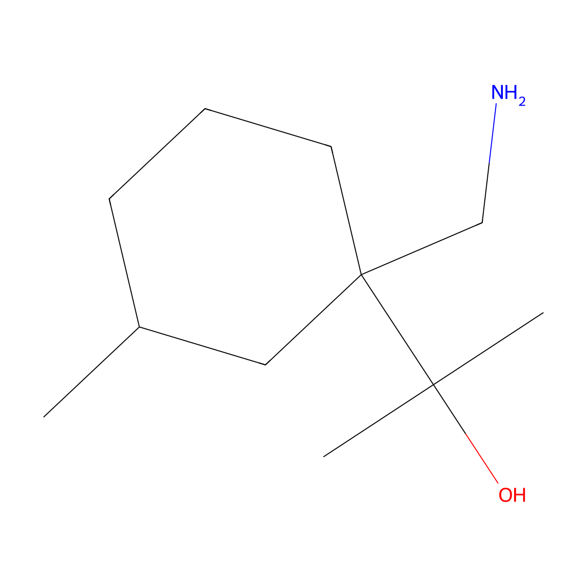 2-[1-(Aminomethyl)-3-methylcyclohexyl]propan-2-ol molecular structure, CAS 1505874-87-2